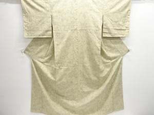 花唐草模様織り出し本場結城紬80亀甲着物(石下)
